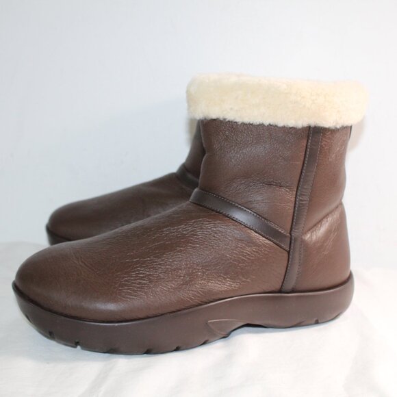 NWOB Bottega Veneta Genuine Shearling Bootie Boots 42 - Picture 3 of 9